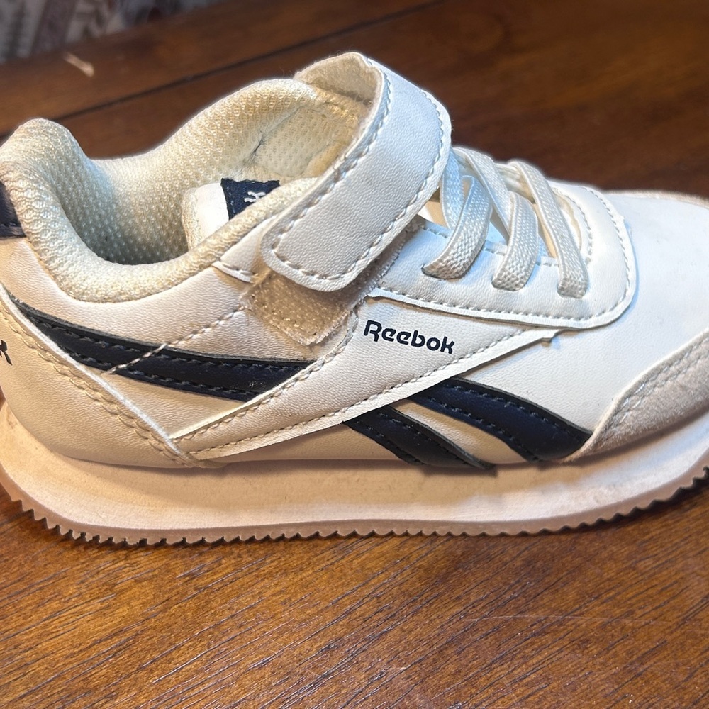 Reebok Kids White and Black Sneakers